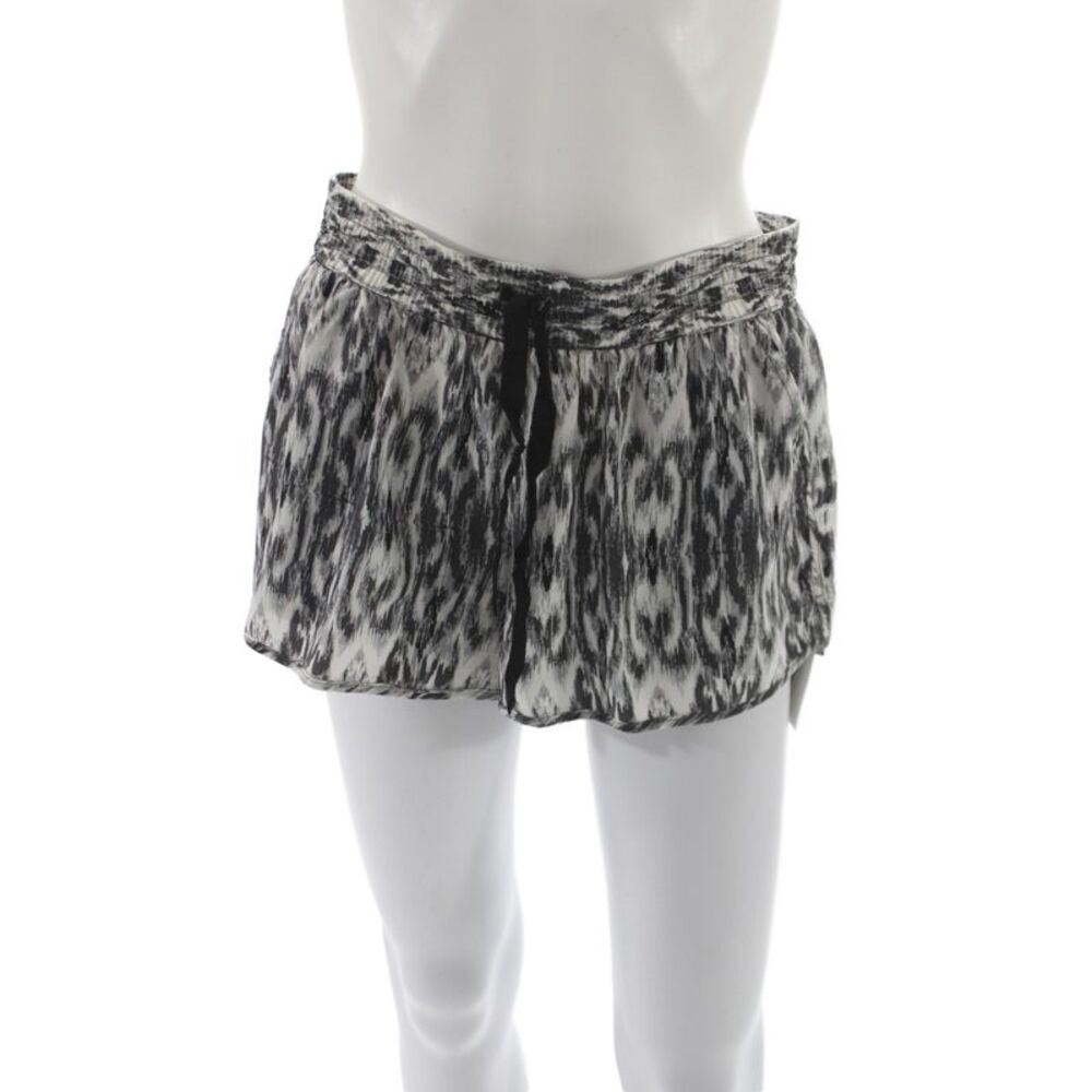 Joie Womens Casual Silk Geometric Black Shorts Bohemian Size S
